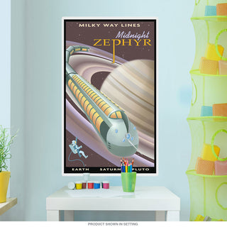 Saturn Midnight Zephyr Space Wall Decal