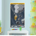 Asteroids Zip Line Tours Wall Decal