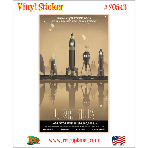 Uranus Rest Stop Space Travel Vinyl Sticker