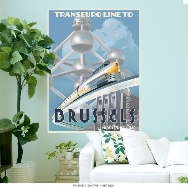 Transeuro Line To Brussels Wall Decal