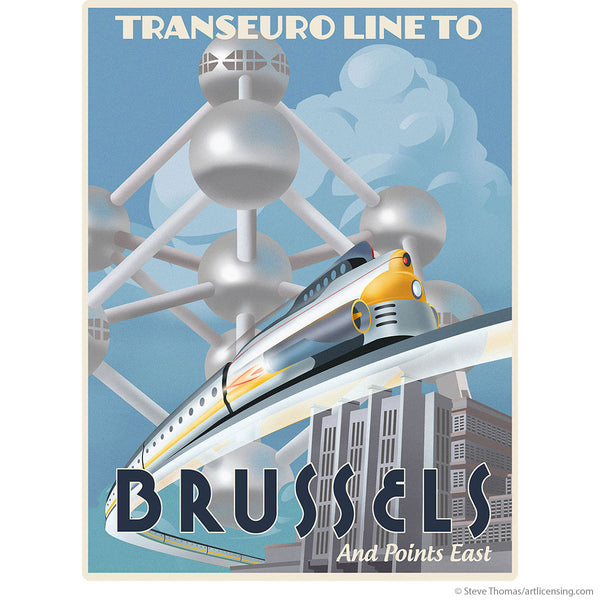 Transeuro Line To Brussels Wall Decal