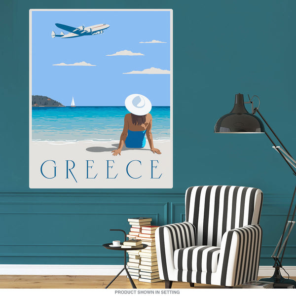 Greece Beach Shoreline Tourism Wall Decal