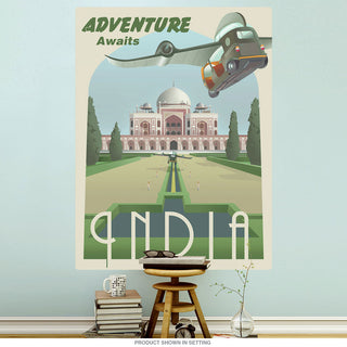 India Adventure Awaits Tourism Wall Decal