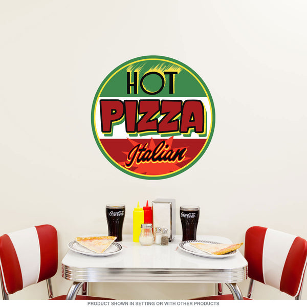 Pizza Hot Italian Round Restaurant Wall Decal