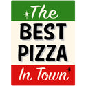 Best Pizza in Town Italian Stripes Wall Decal
