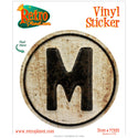 M-W Reversible Vinyl Sticker