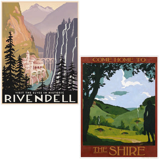 Lord of the Rings Rivendell Shire LOTR Wall Decal Set 12 x 16