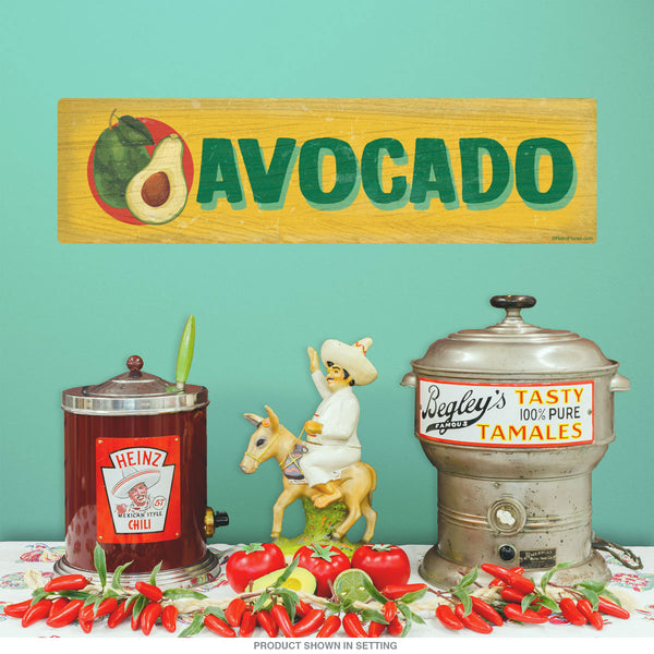 Avocado Farm Stand Vegetable Wall Decal