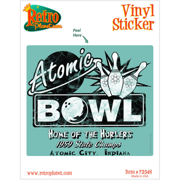 Atomic Bowling Alley Cold War Vinyl Sticker