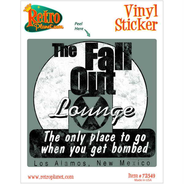 Fall Out Lounge Cold War Vinyl Sticker