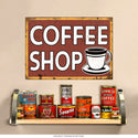 Coffee Shop Cup And Saucer Wall Decal