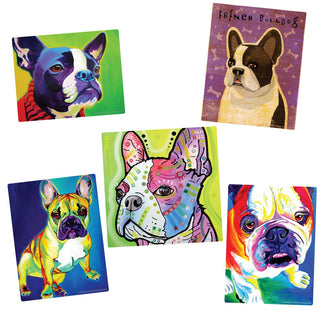 French Bulldogs Dog Lover Vinyl Sticker Set