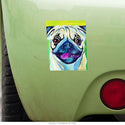 Pugs Lap Dog Lover Vinyl Sticker Set