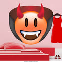 Emoji Vampire Smiling Face Wall Decal