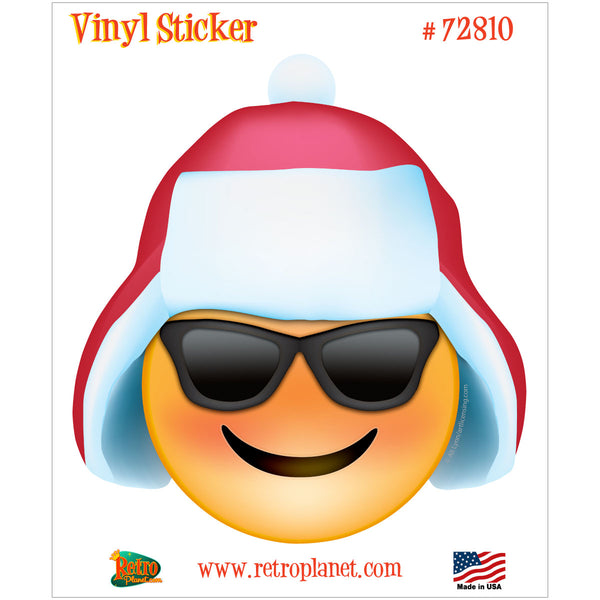 Emoji Trapper Sunglasses Face Vinyl Sticker