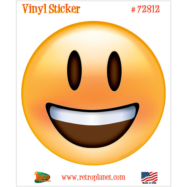 Emoji Smiling Face Open Mouth Vinyl Sticker