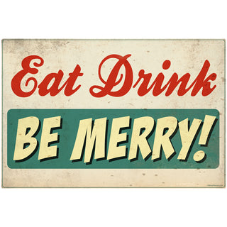 Eat Drink Be Merry Holiday Floor Graphic