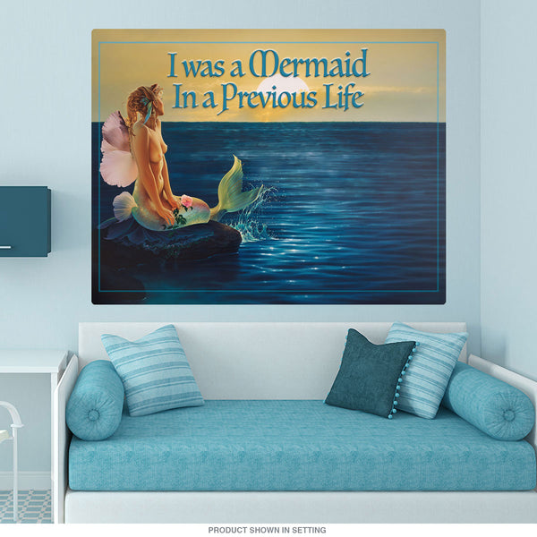 Mermaid In A Previous Life Wall Decal
