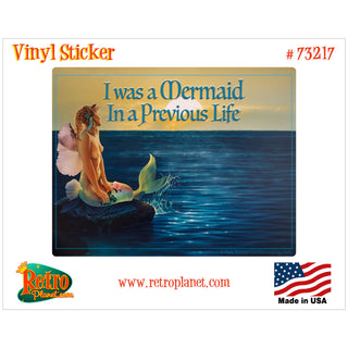 Mermaid In A Previous Life Vinyl Sticker