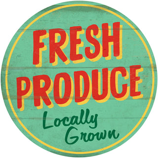 Fresh Produce Locally Grown Farm Floor Graphic