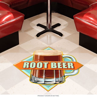 Root Beer Soda Pop Mug Diamond Floor Graphic