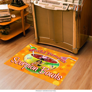 World Famous Scorpion Bowls Tiki Floor Graphic