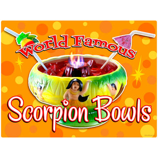World Famous Scorpion Bowls Tiki Floor Graphic