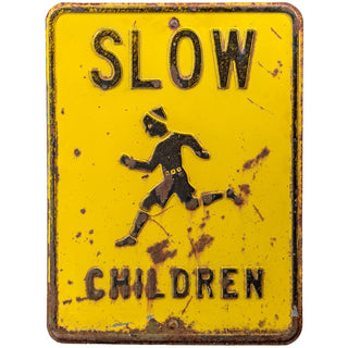 Slow Children Traffic Signal Floor Graphic