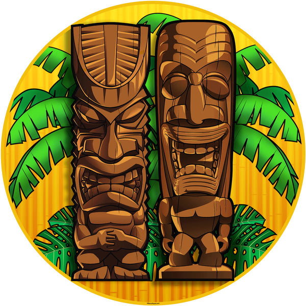 Tiki Gods Tropical Hawaiian Floor Graphic