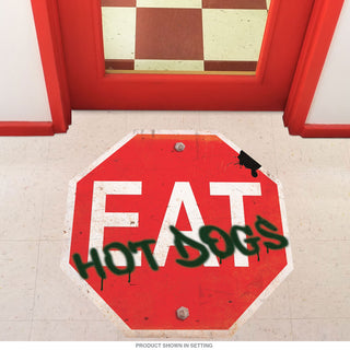 Stop Eat Hot Dogs Roadside Diner Floor Graphic