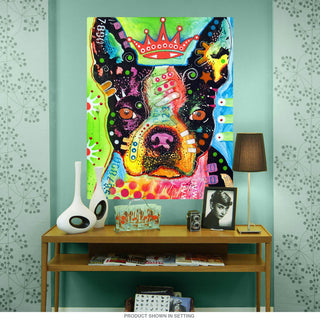 Boston Terrier Crowned Dog Dean Russo Wall Decal