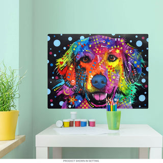 Golden Retriever Smile Dog Dean Russo Wall Decal