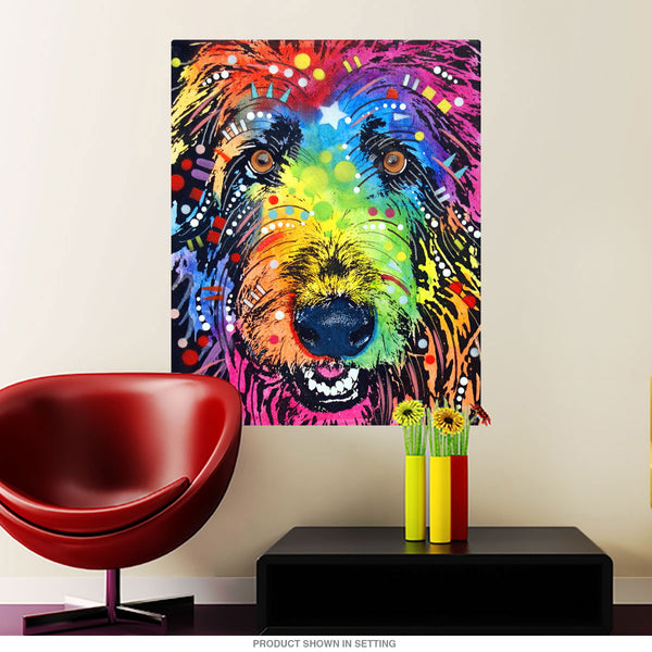 Irish Wolfhound Smile Dean Russo Dog Wall Decal