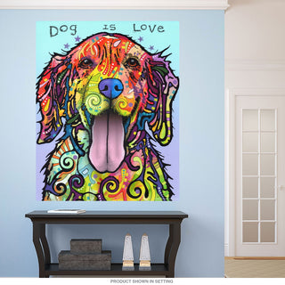 Dog Is Love Golden Retriever Dean Russo Dog Wall Decal