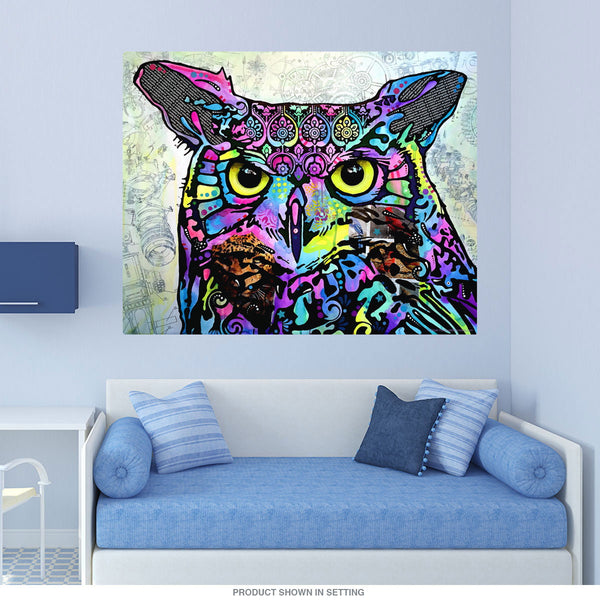 Wise Night Owl Eyes Dean Russo Wall Decal