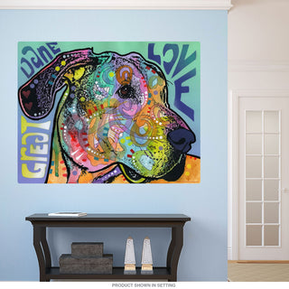 Great Dane Love Dog Dean Russo Wall Decal