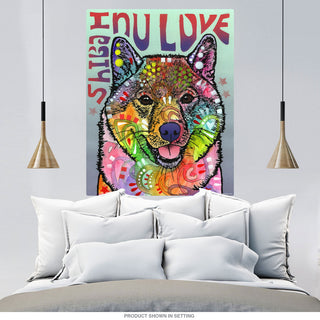 Shiba Inu Love Dean Russo Dog Wall Decal