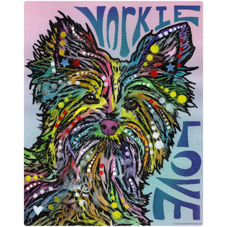 Yorkie Dog Love Dean Russo Wall Decal