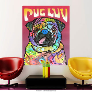 Pug Luv Silly Dog Dean Russo Wall Decal