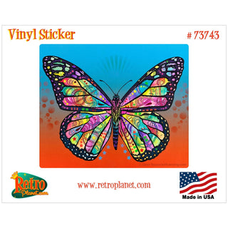 Monarch Butterfly Dean Russo Vinyl Sticker