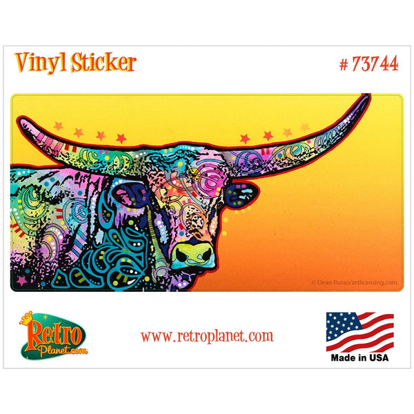 Longhorn Bull Dean Russo Vinyl Sticker