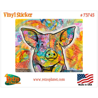 Pig Farm Animal Dean Russo Vinyl Sticker