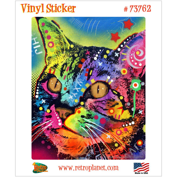 Alpha Cat Whiskers Dean Russo Vinyl Sticker