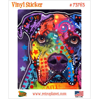American Bulldog Nose Dean Russo Vinyl Sticker