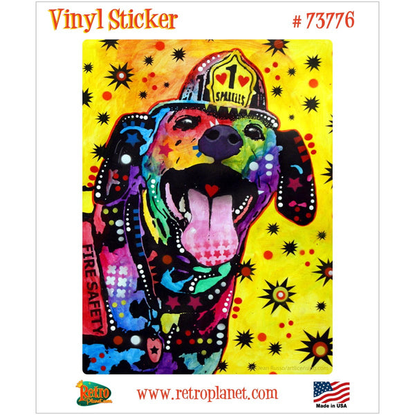 Firefighter Dog Dalmatian Dean Russo Vinyl Sticker