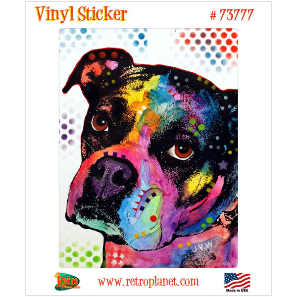 Boxer Puppy Dog Dean Russo Vinyl Sticker
