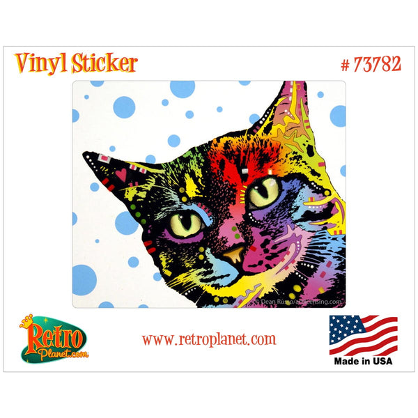Pop The Tabby Cat Dean Russo Vinyl Sticker