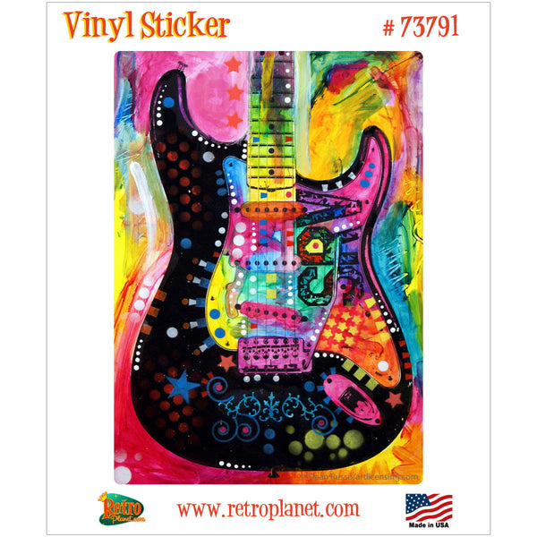 Stratocaster Guitar Dean Russo Vinyl Sticker