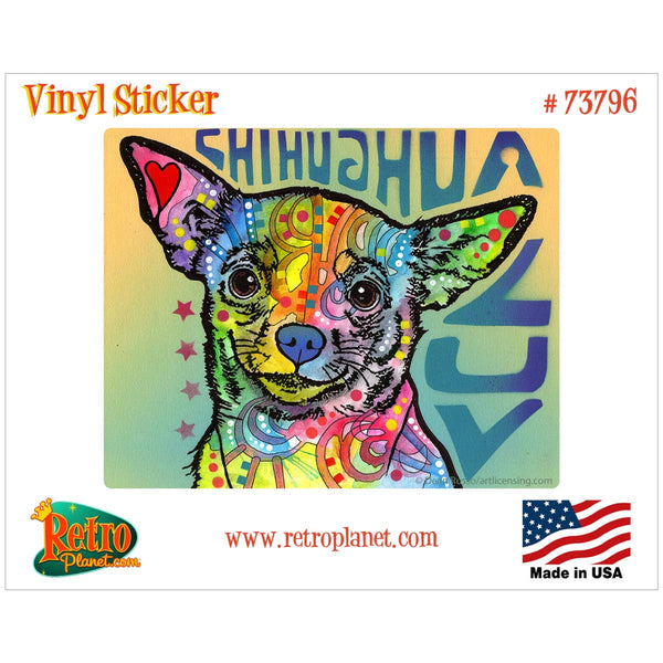 Chihuahua Luv Dean Russo Vinyl Sticker