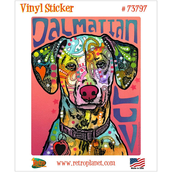Dalmatian Luv Dean Russo Vinyl Sticker